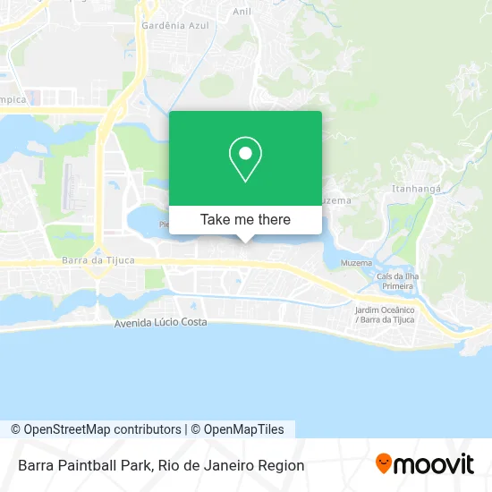 Barra Paintball Park map