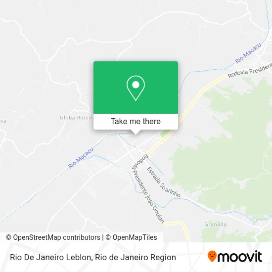 Rio De Janeiro Leblon map