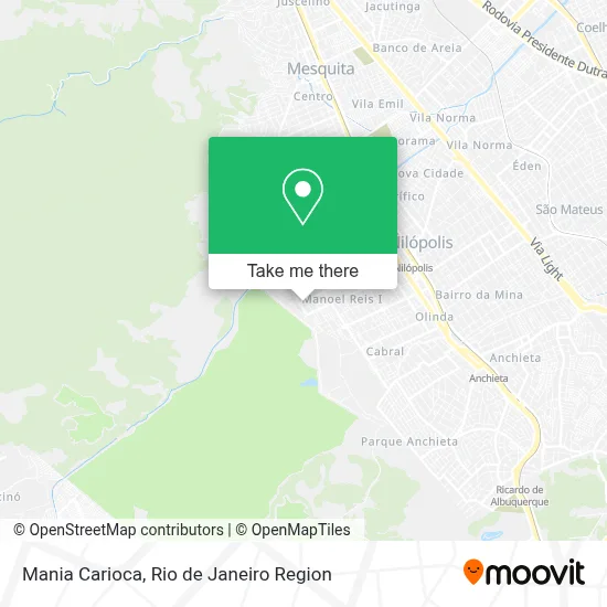Mania Carioca map
