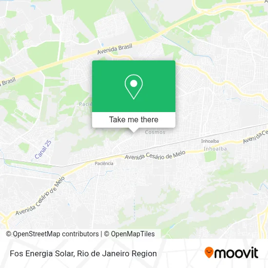 Fos Energia Solar map