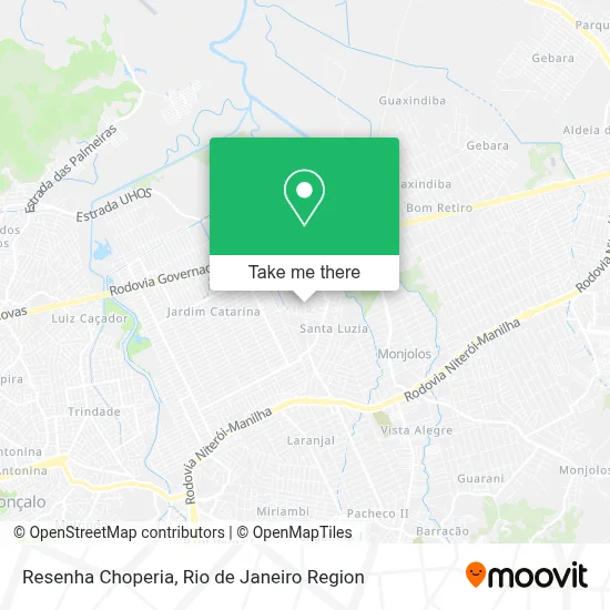 Resenha Choperia map