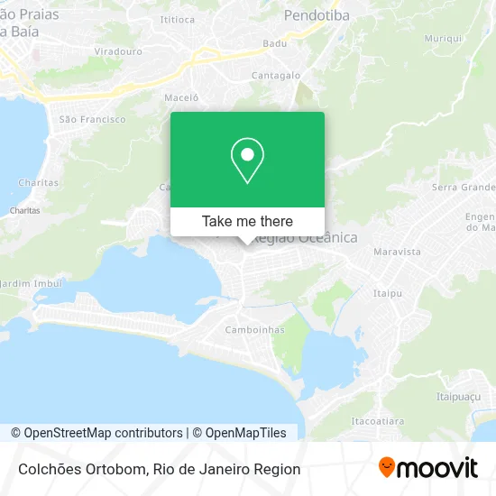 Colchões Ortobom map