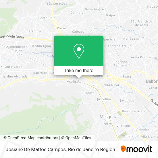 Josiane De Mattos Campos map