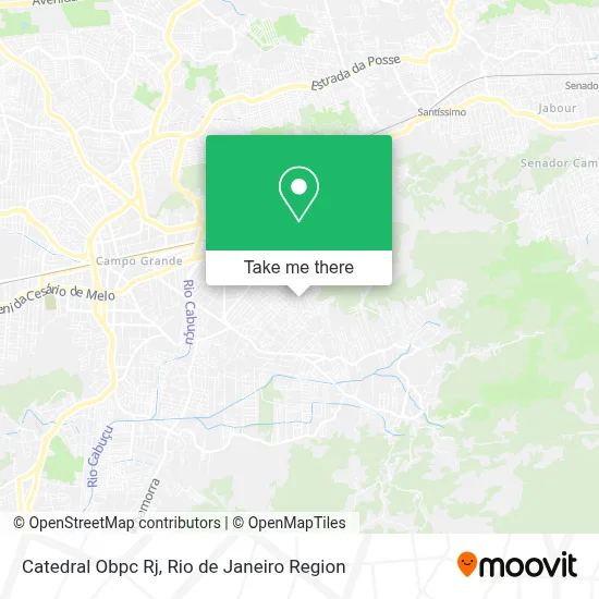 Catedral Obpc Rj map
