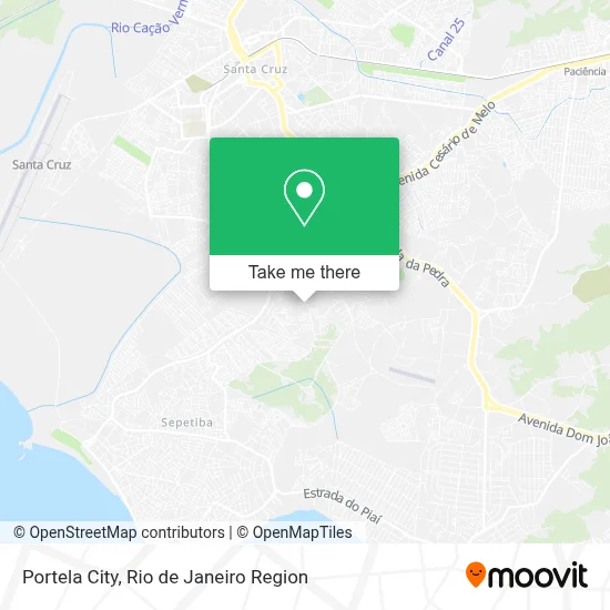 Portela City map