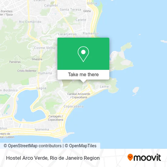 Hostel Arco Verde map