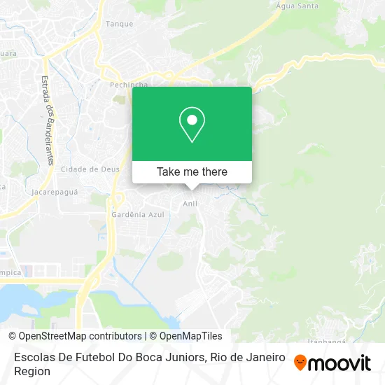 Escolas De Futebol Do Boca Juniors map