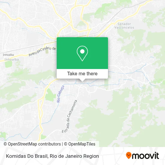 Komidas Do Brasil map