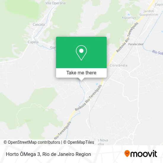 Horto ÔMega 3 map