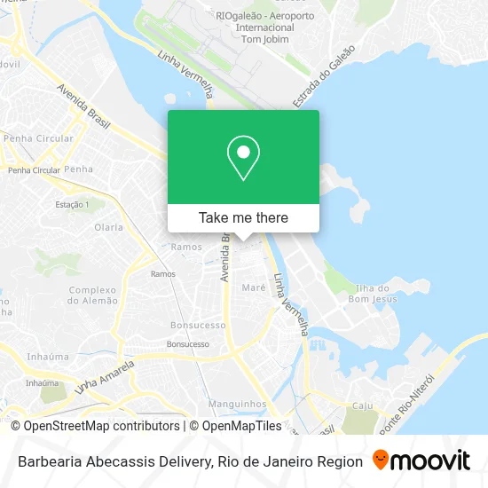 Barbearia Abecassis Delivery map