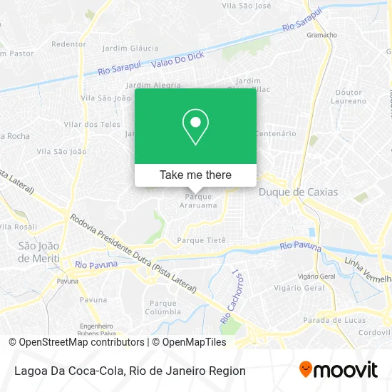 Lagoa Da Coca-Cola map