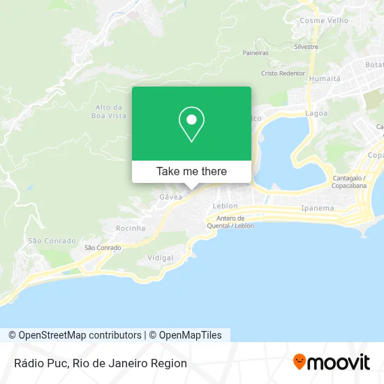 Rádio Puc map
