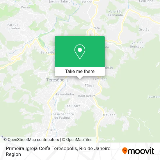 Primeira Igreja Ceifa Teresopolis map