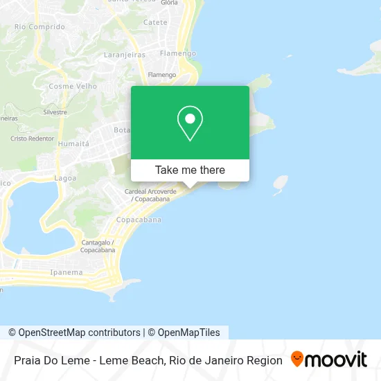 Praia Do Leme - Leme Beach map
