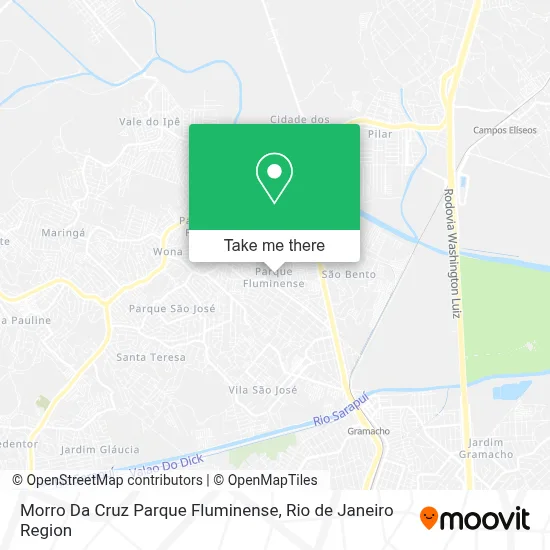 Morro Da Cruz Parque Fluminense map