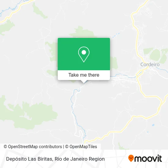 Depósito Las Biritas map