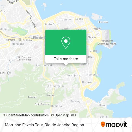 Morrinho Favela Tour map