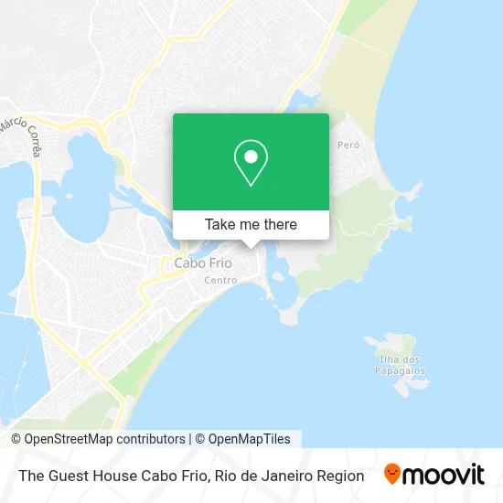 The Guest House Cabo Frio map