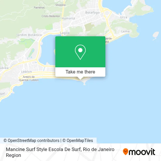 Mancine Surf Style Escola De Surf map