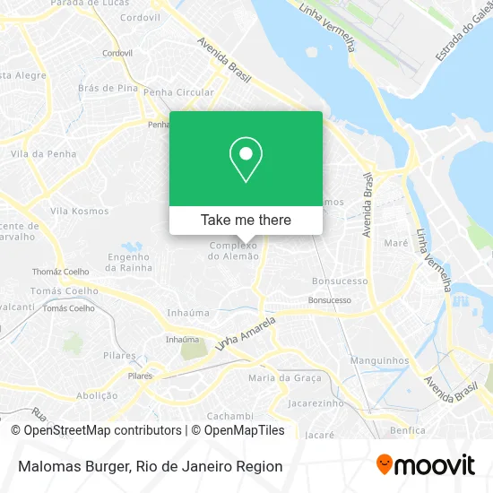 Malomas Burger map
