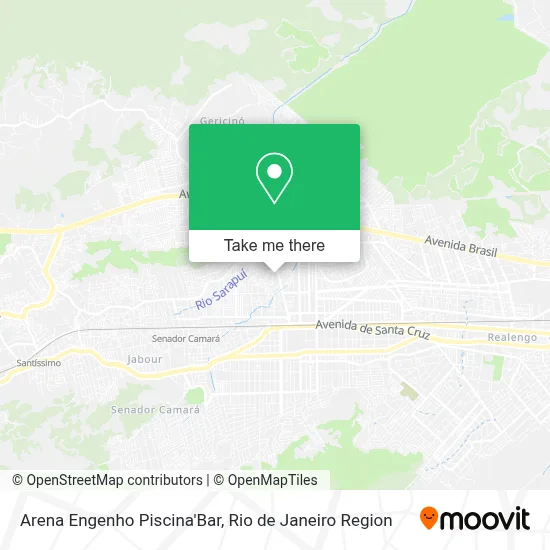 Arena Engenho Piscina'Bar map