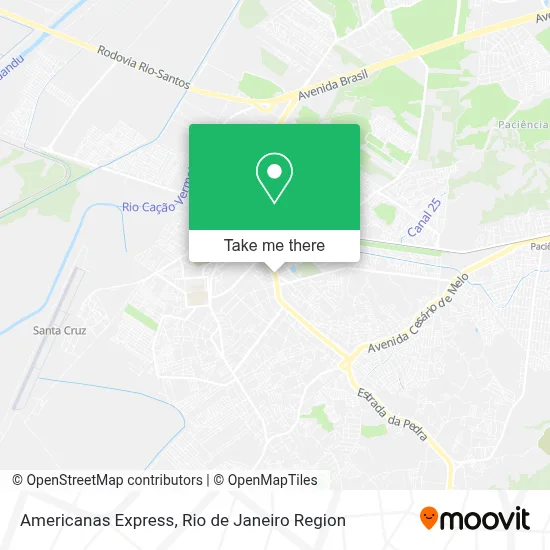 Americanas Express map