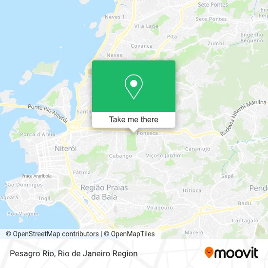 Pesagro Rio map