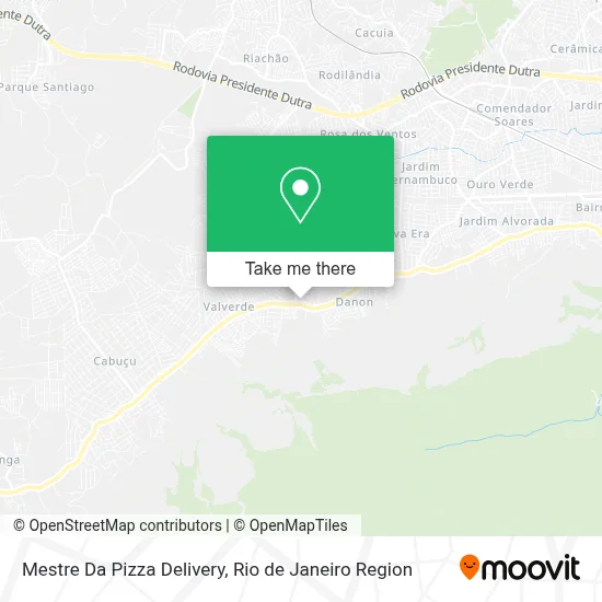 Mestre Da Pizza Delivery map