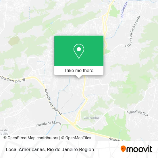 Local Americanas map