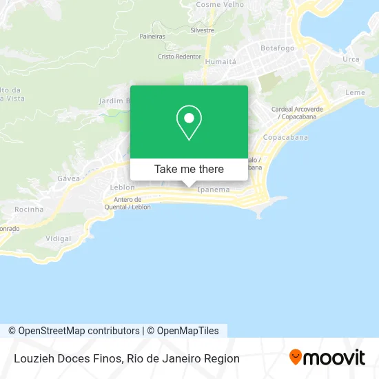 Louzieh Doces Finos map