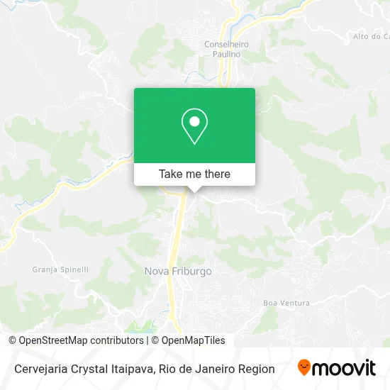 Cervejaria Crystal Itaipava map