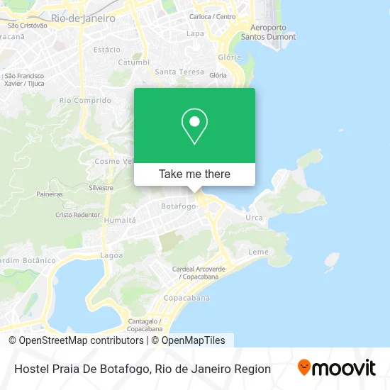 Hostel Praia De Botafogo map