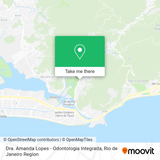 Dra. Amanda Lopes - Odontologia Integrada map