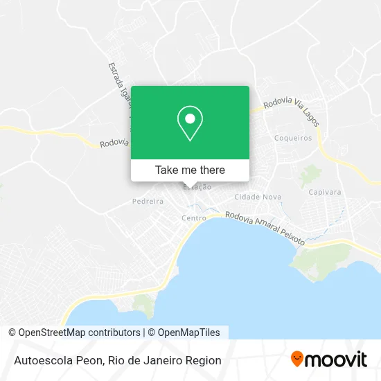 Autoescola Peon map