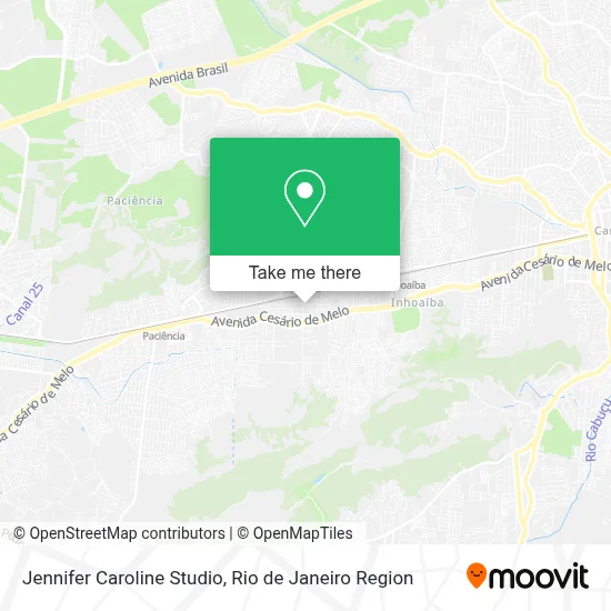 Jennifer Caroline Studio map
