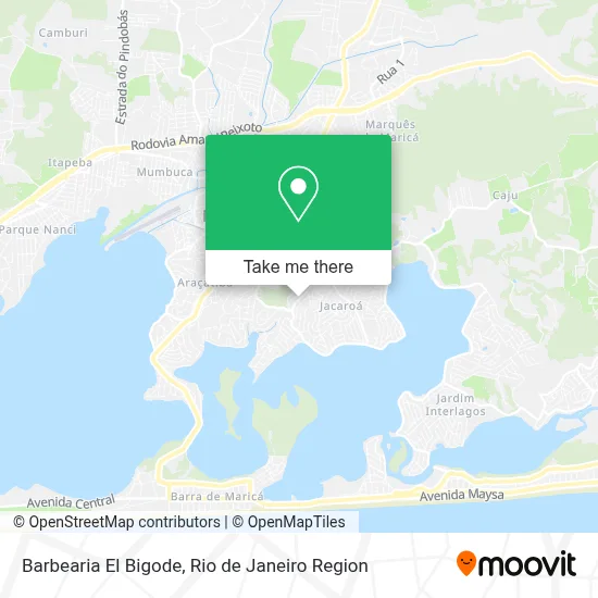 Barbearia El Bigode map