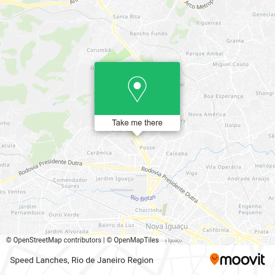 Speed Lanches map