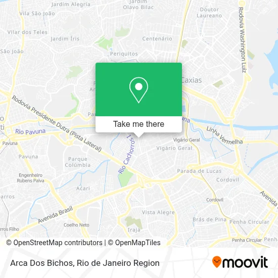 Arca Dos Bichos map