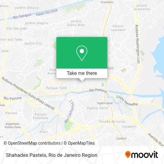 Shahades Pasteis map