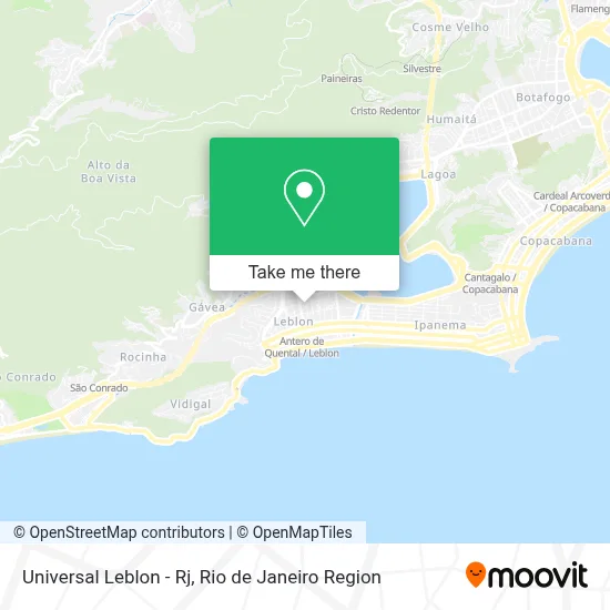 Universal Leblon - Rj map