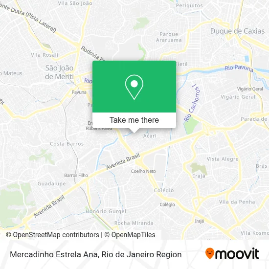 Mercadinho Estrela Ana map