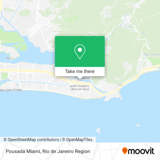Pousada Miami map
