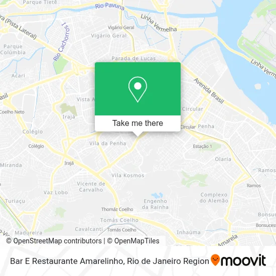 Bar E Restaurante Amarelinho map