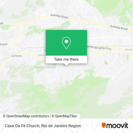 Casa Da Fé Church map