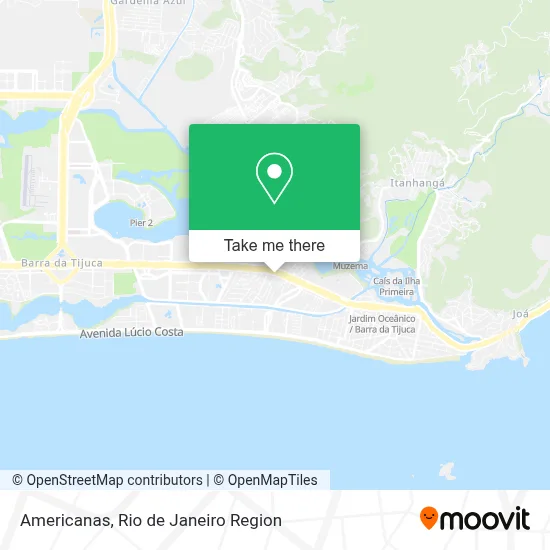 Americanas map