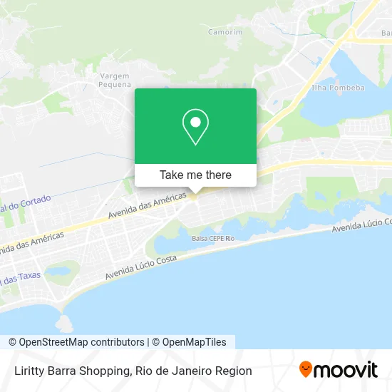 Liritty Barra Shopping map