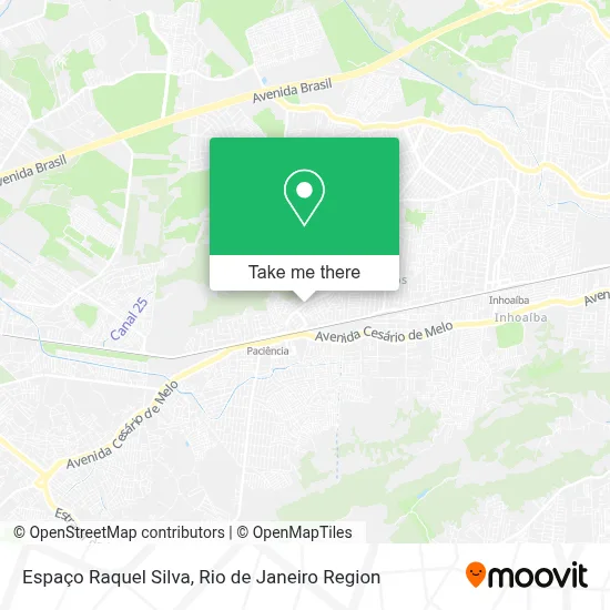 Espaço Raquel Silva map
