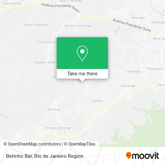 Betinho Bar map