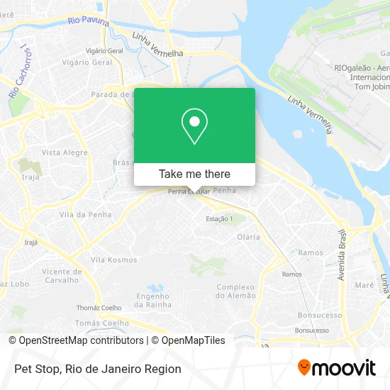 Pet Stop map