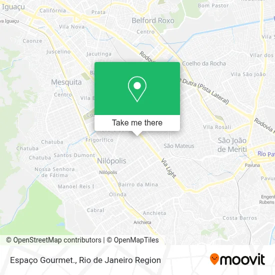 Espaço Gourmet. map